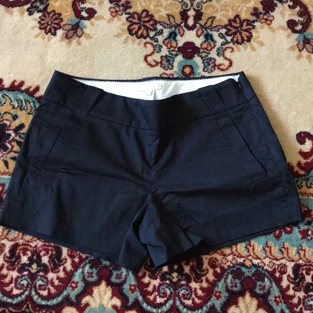 J Crew 100% cotton black shorts